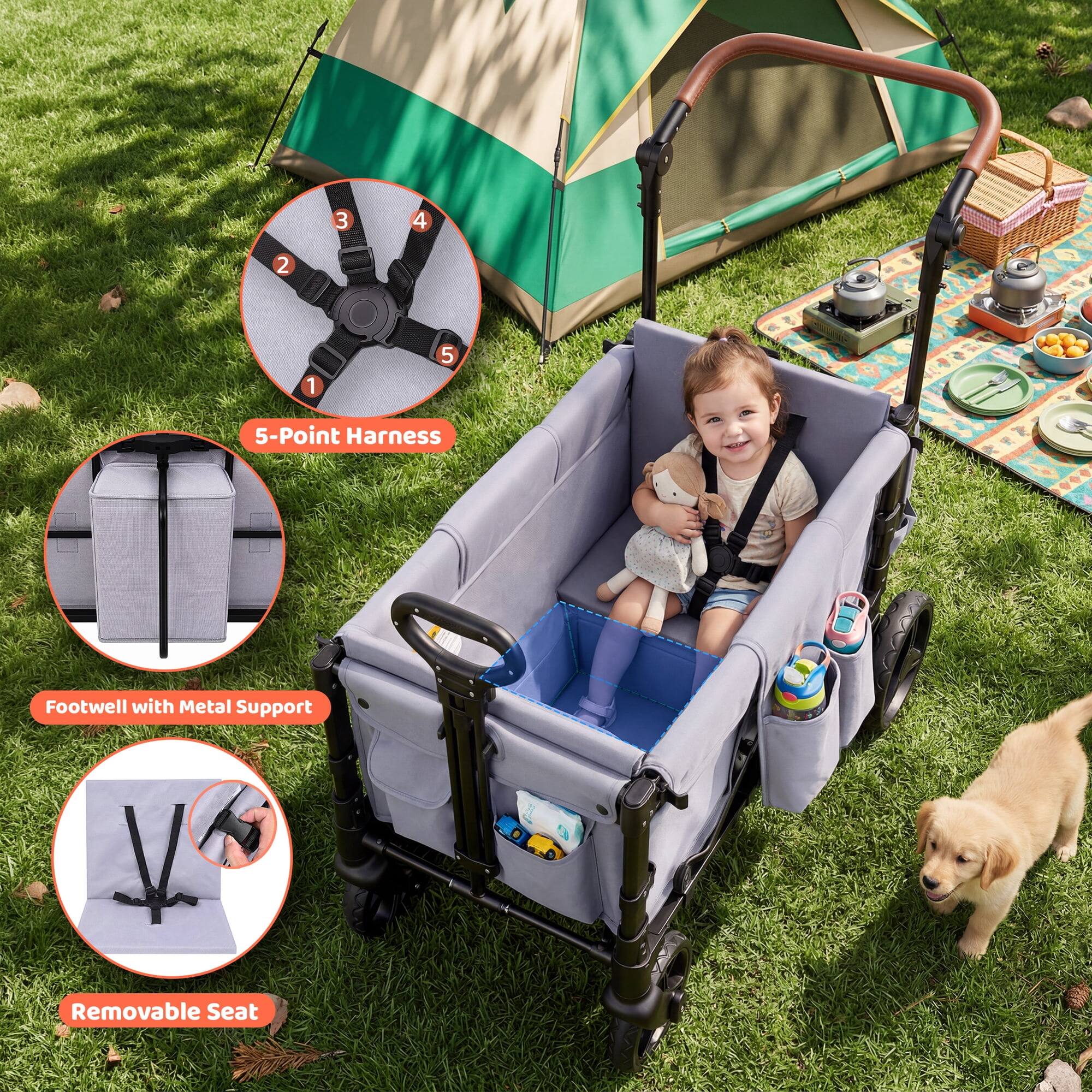 3
4
2
1
5

5-Point Harness

Footwell with Metal Support

Removable Seat