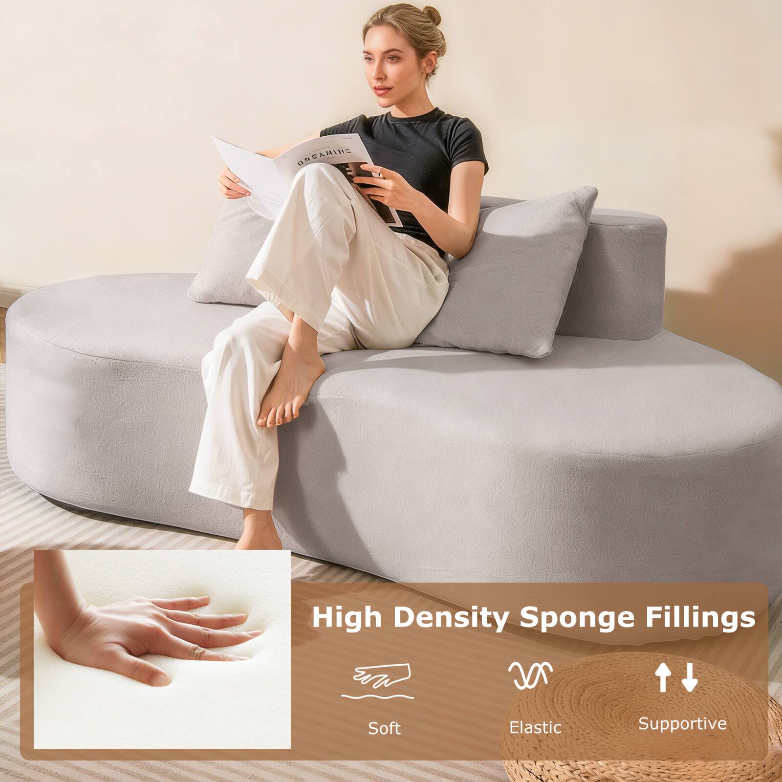 ORGANIC High Density Sponge Fillings Soft Elastic Supportive