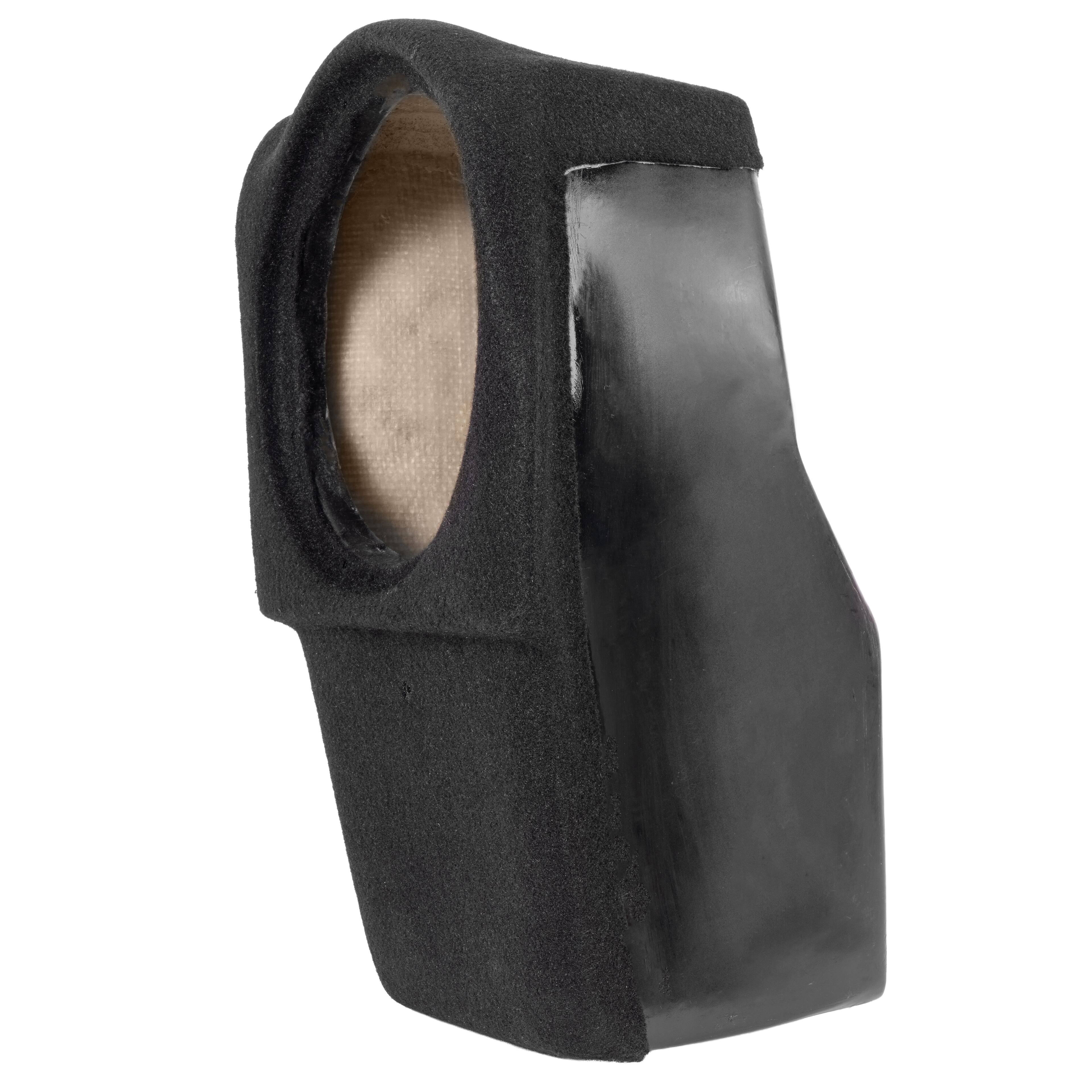 Angle. NVX - UBETSLAYG1P BOOST Box (Passenger's Side) Custom Fit 10in Empty Sealed Sub Enclosure for select 2020-2023 Tesla Model Y.