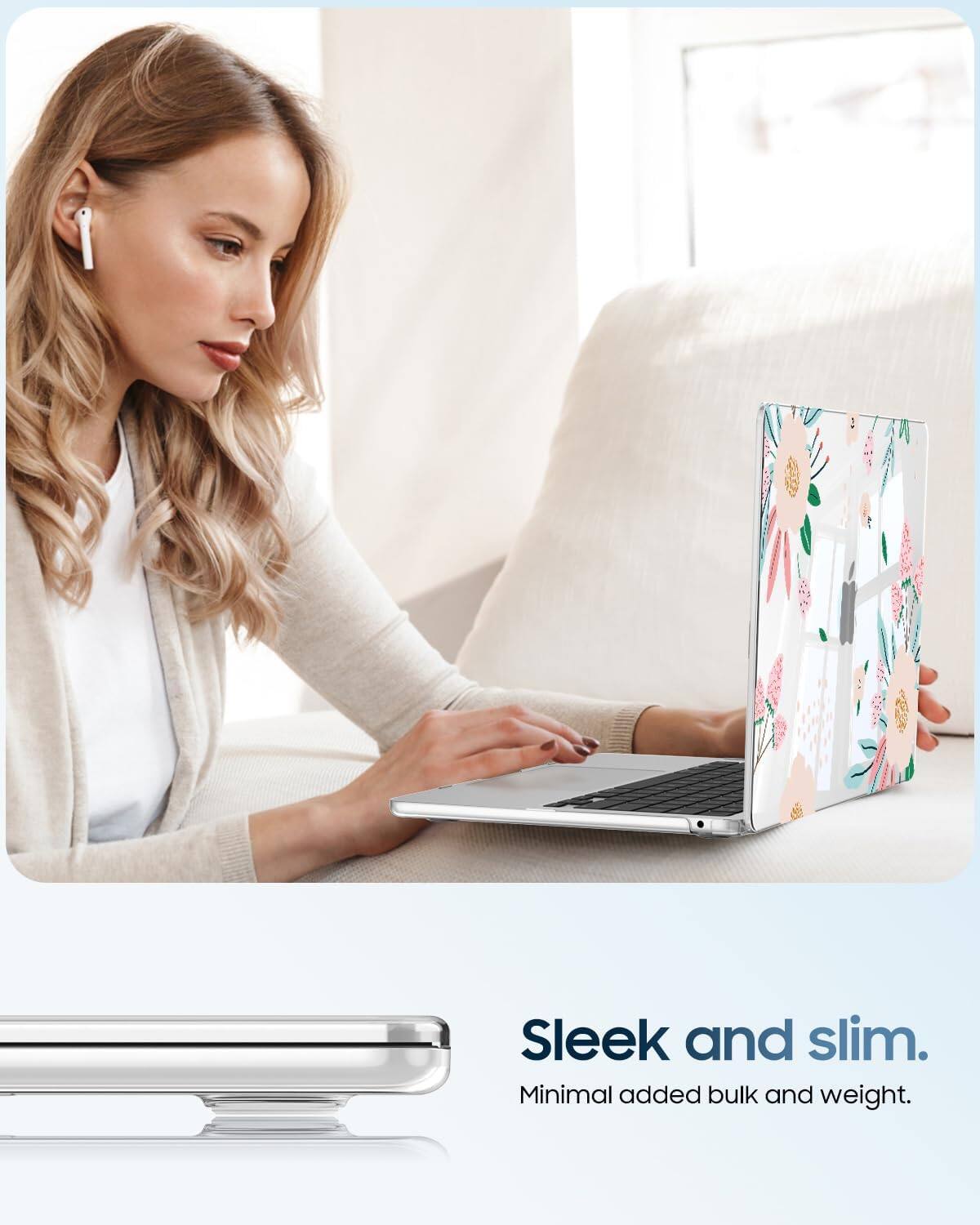 Sleek and slim.  
Minimal added bulk and weight.