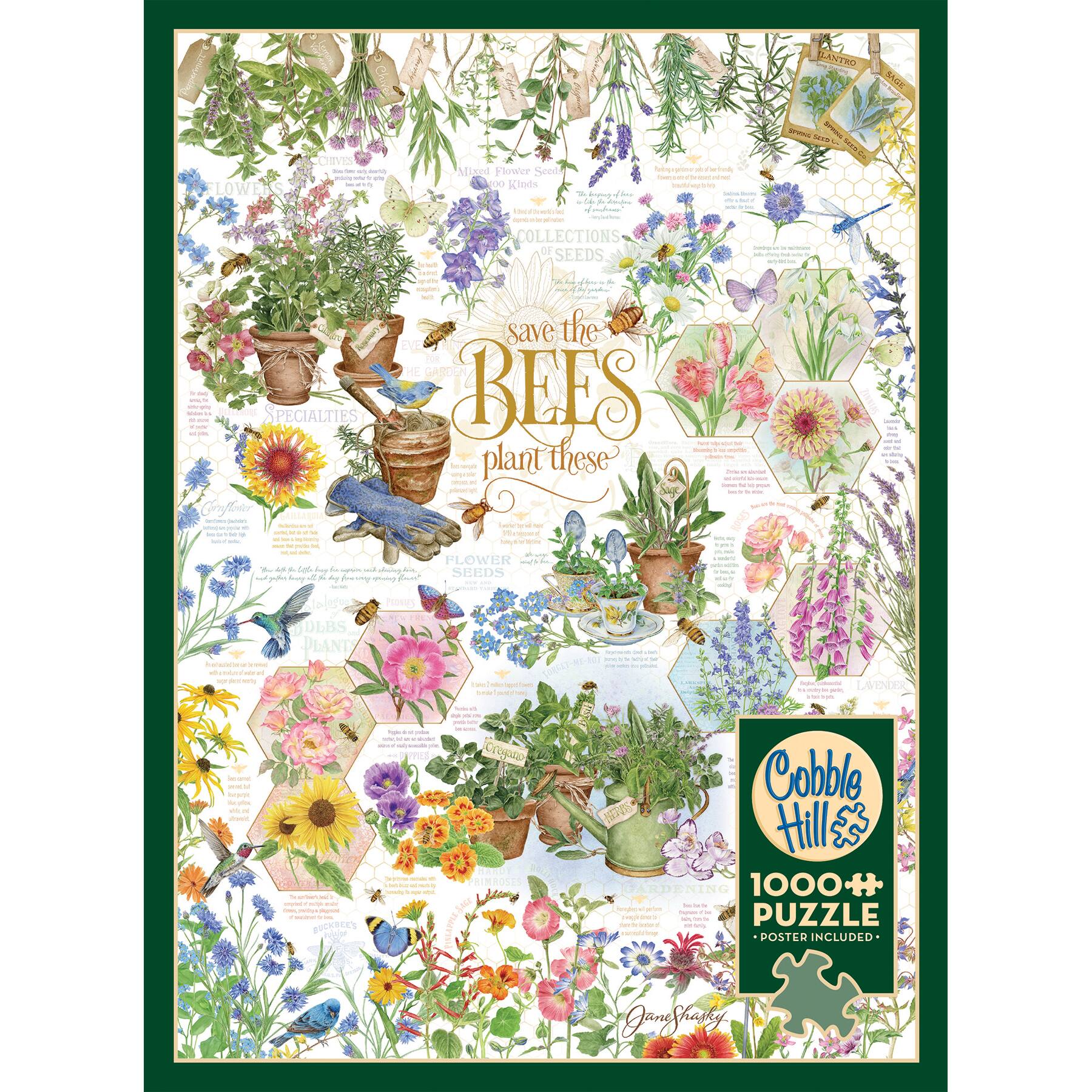 Outset Media Outset Media: Cobble Hill: Save the Bees 1000 Piece Puzzle ...