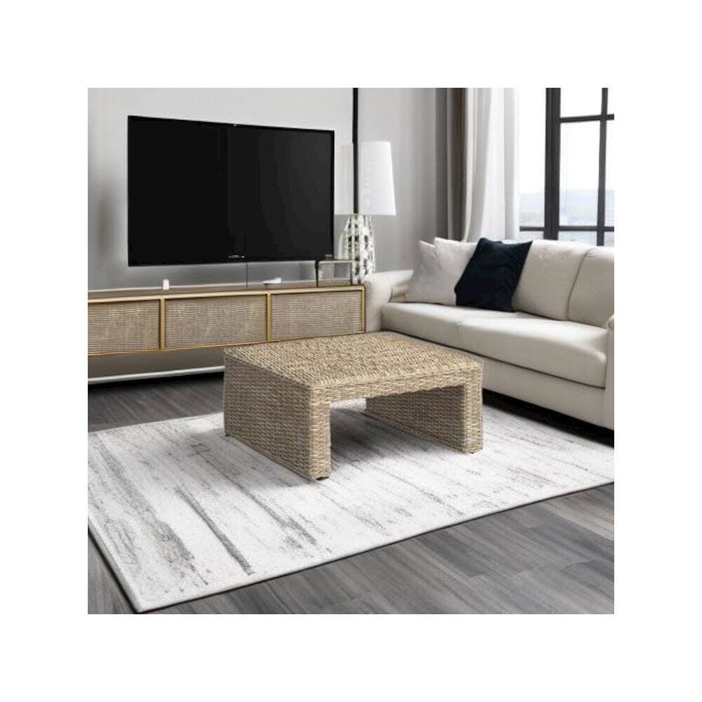 Back. Safavieh - Home Collection Persis Natural Wicker Coffee Table - Brown.