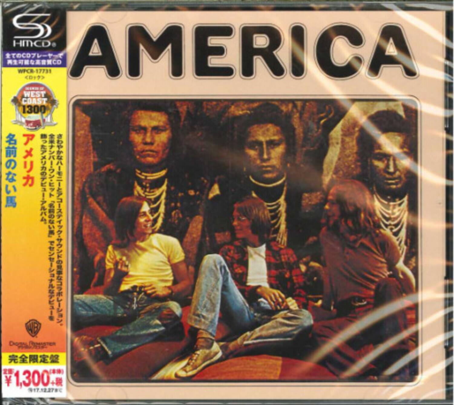 S HMCD  
WPCR-17731  
AMERICA  
WEST COAST 1300  
WB  
1,300  
17.12.278C  

名前のない馬  
アメリカのカーニバル  

完全限定生産  
¥1,300+税  
(17.12.27発売)