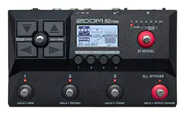 Zoom - B2 Four Bass Multi-Effects Processor with 100+ Effects, 6 DI Models, Multi-Layer IRs, Amp Modeling, Built-In Looper - Black