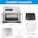 Complete Accessories
- Air Fryer Oven x 1
- Wire Rack x 1
- Baking Pan x 1
- Air Fryer Basket x 1
- Removable Crumb Tray x 1
- Rotisserie Handle x 1
- Rotisserie Spit x 1