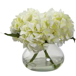 BreeBe - Blooming Hydrangea w/Vase - Cream