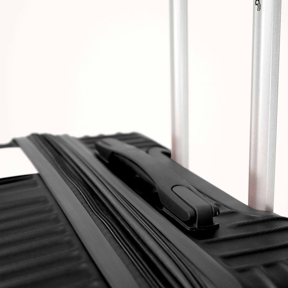 Alt View 2. BreeBe - Lightweight 4-Piece ABS Luggage Set 16/20/25/29 Inch, Carry-On and Checked Suitcases with Swivel Wheels - Black.