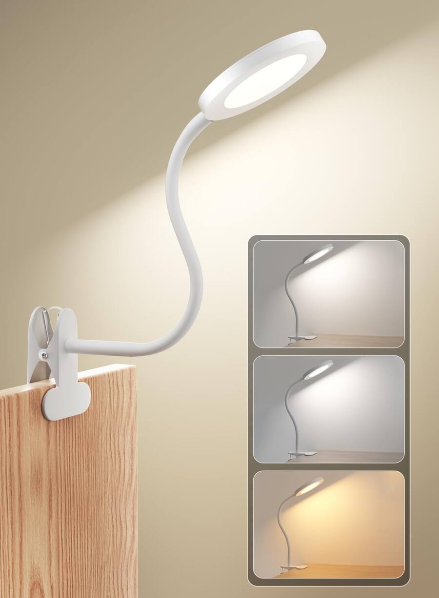 Comfort Essence Led Clip On Light Infinite Dimmable Reading Book Lights ...
