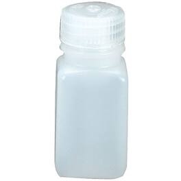 Nalgene - HDPE Wide Mouth Square Bottle - 2 oz. - White