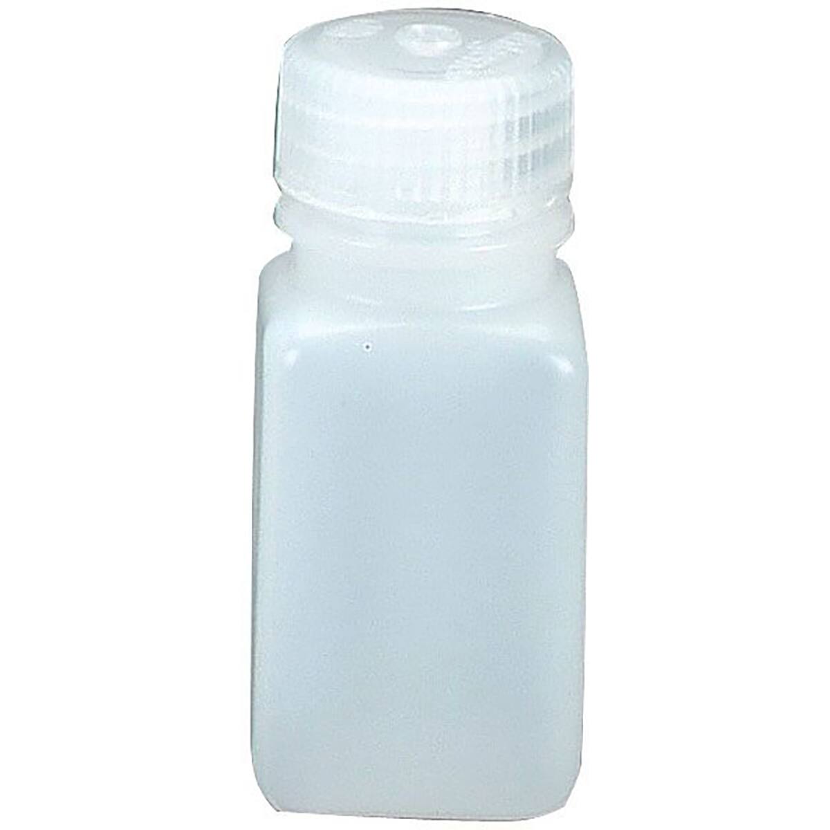Front. Nalgene - Nalgene HDPE Wide Mouth Square Bottle - 2 oz. - White - White.