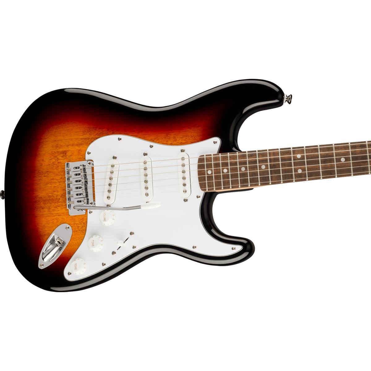 Alt View 3. Squier - Squier Affinity Series Stratocaster Electric Guitar, Laurel Fingerboard, 3-Color Sunburst.