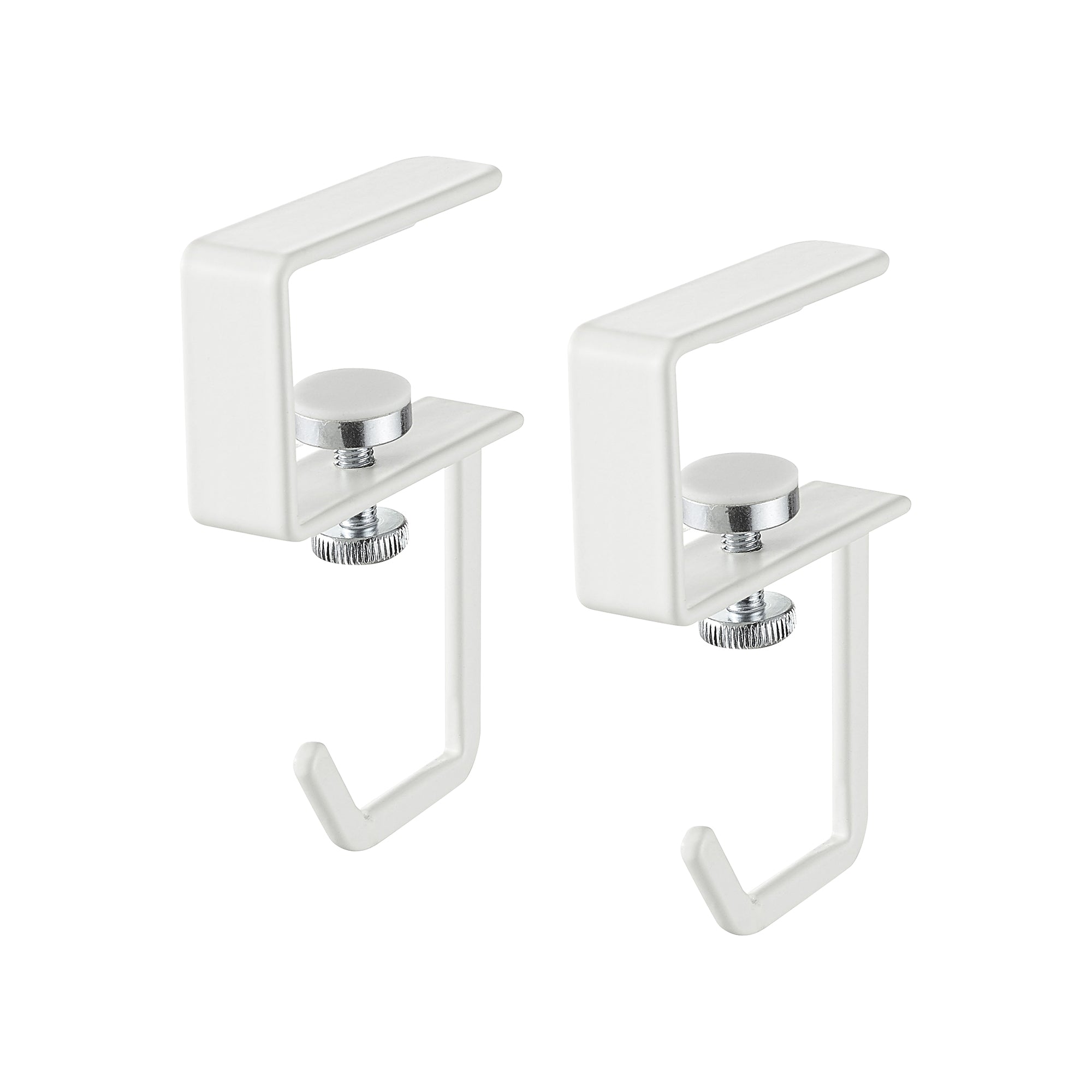 Alt View 3. Yamazaki Home - Under-Shelf Hooks (Set of 2) - Steel - White.