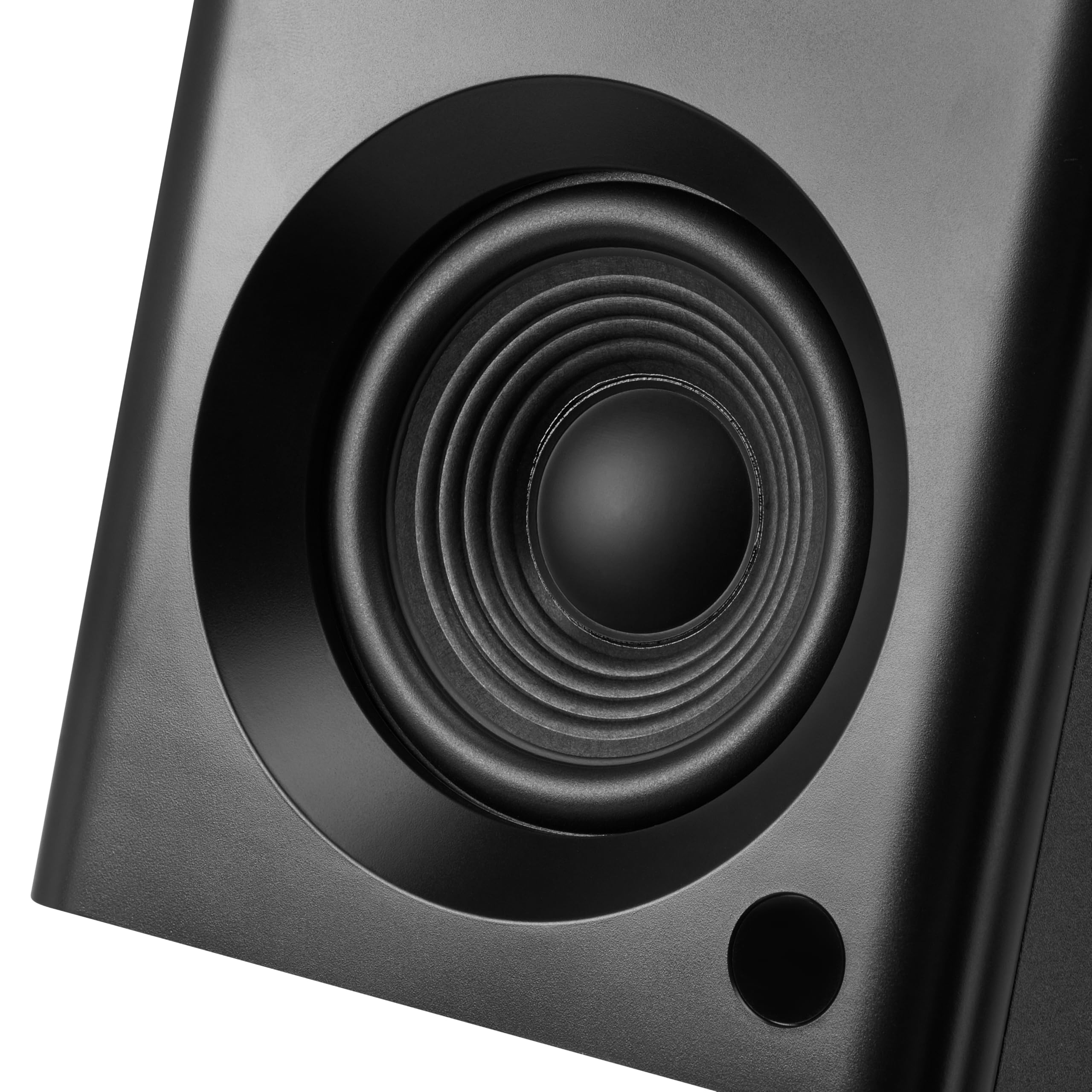 Alt View 6. Cozy Serene - Bookshelf Speakers Deep Bass Output Hifi Gaming Computer Desktop Audio System Home Office Entertainment Turntable - Black-4 inches.