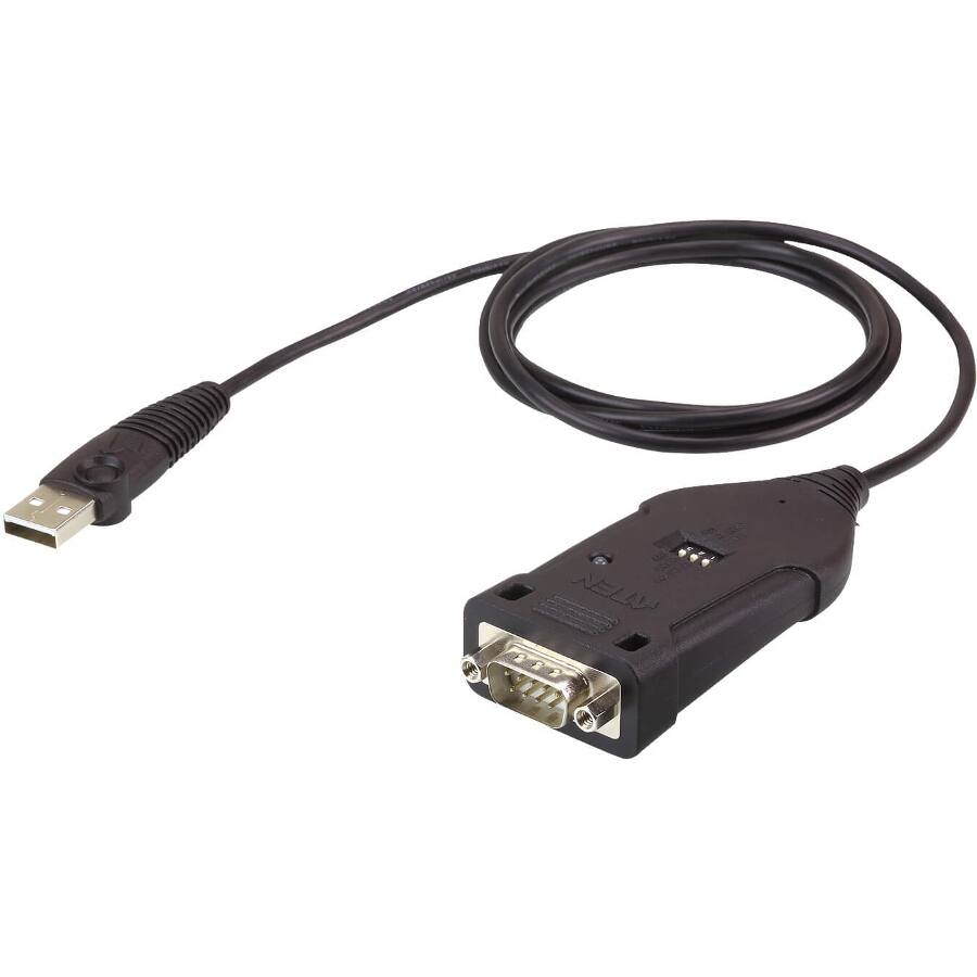 Alt View 1. Aten Technology - ATEN USB to RS-422/485 Adapter - 3.94 ft Serial/USB Data Transfer Cable for Notebook, Camera, Alarm - First End: 1 x USB - Black.