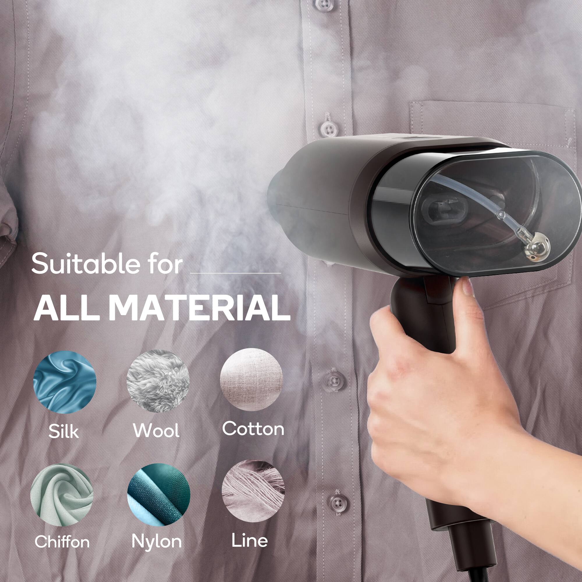 Suitable for ALL MATERIAL: Silk, Wool, Cotton, Chiffon, Nylon, Line