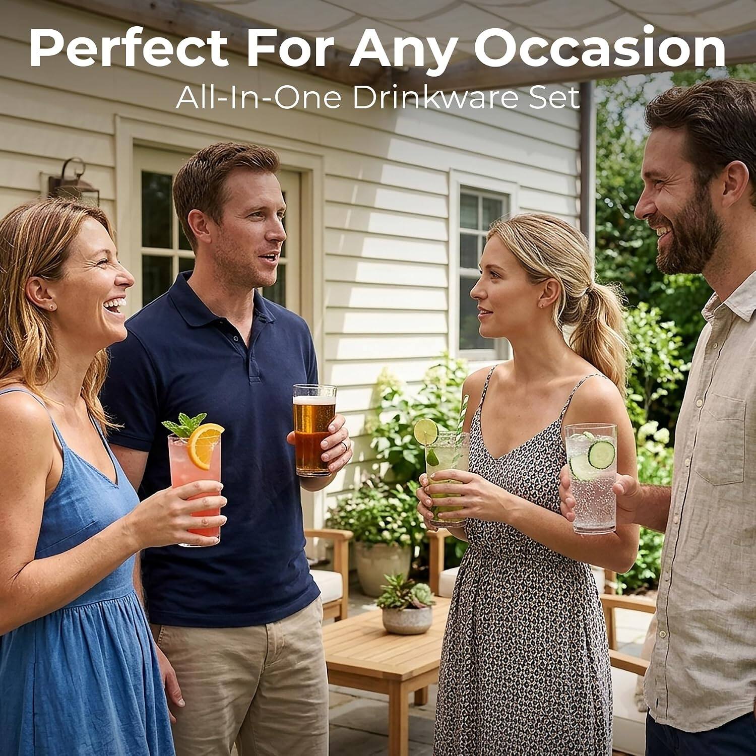Perfect For Any Occasion  
All-In-One Drinkware Set