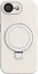SaharaCase - Venture Series Silicone Kickstand Case for Apple iPhone 16e - Pearl White - Front_Zoom