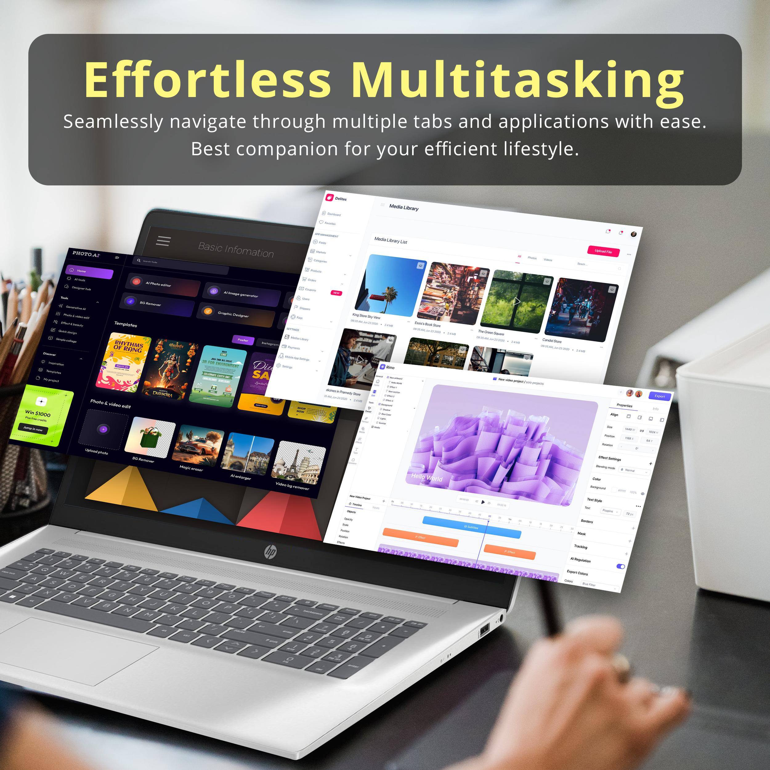 Effortless Multitasking  
Seamlessly navigate through multiple tabs and applications with ease.  
Best companion for your efficient lifestyle.  

Media Library  
PROTO.AT  

Basic Information  
Tuily Origine  
MedeLboyUn  
WAHITOr  
K/Prenceline Designerish Servinberk 80Xemmar (Phel-Umx/o Templates Soyacolage PHYTHMS OF RANG - Terryclstos Dissoles Photo Evideo-edit We 51000 - Weet photo us  
Kronge Graphic Designer SA Alaranger  
donecicPonely Every 1438  
sass 0% Vitamin - - 100g Hello World  
TheDenter  
Caddition WOOLES your Projertes TM - hote - Staffice Medeciettings Porks NISE hogrand Serlick  
Exper. - -  
Baden, Stick  

Tracking 700 Whipister 400 are Exper/Calors ACE Calories Refiel