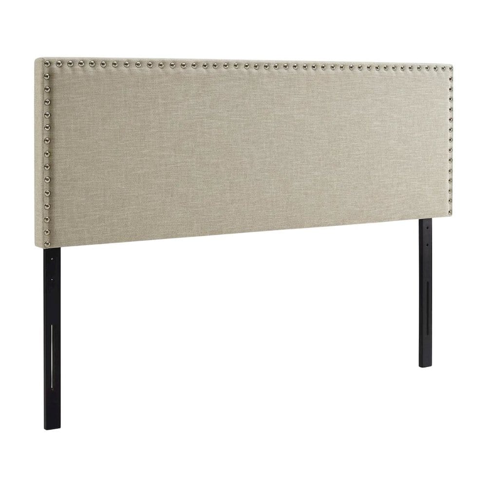 FurniFact - Upholstered Queen Headboard with Fabric Finish and Sturdy Construction - Beige price history on PriceWatchPro