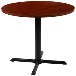 Flash Furniture - Chapman 36" Round Multi-Purpose Conference Table in Cherry - Red