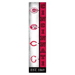 Fan Creations - Cincinnati Reds 6" x 24" Progression Wood Sign - Multicolor