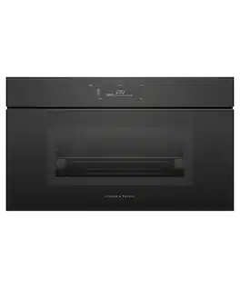 Fisher & Paykel - 30" 1.9 Cu. Ft. Single Combination Steam Oven, 6.8" Touchscreen, Handleless - Compact - Minimal (Soft - Black