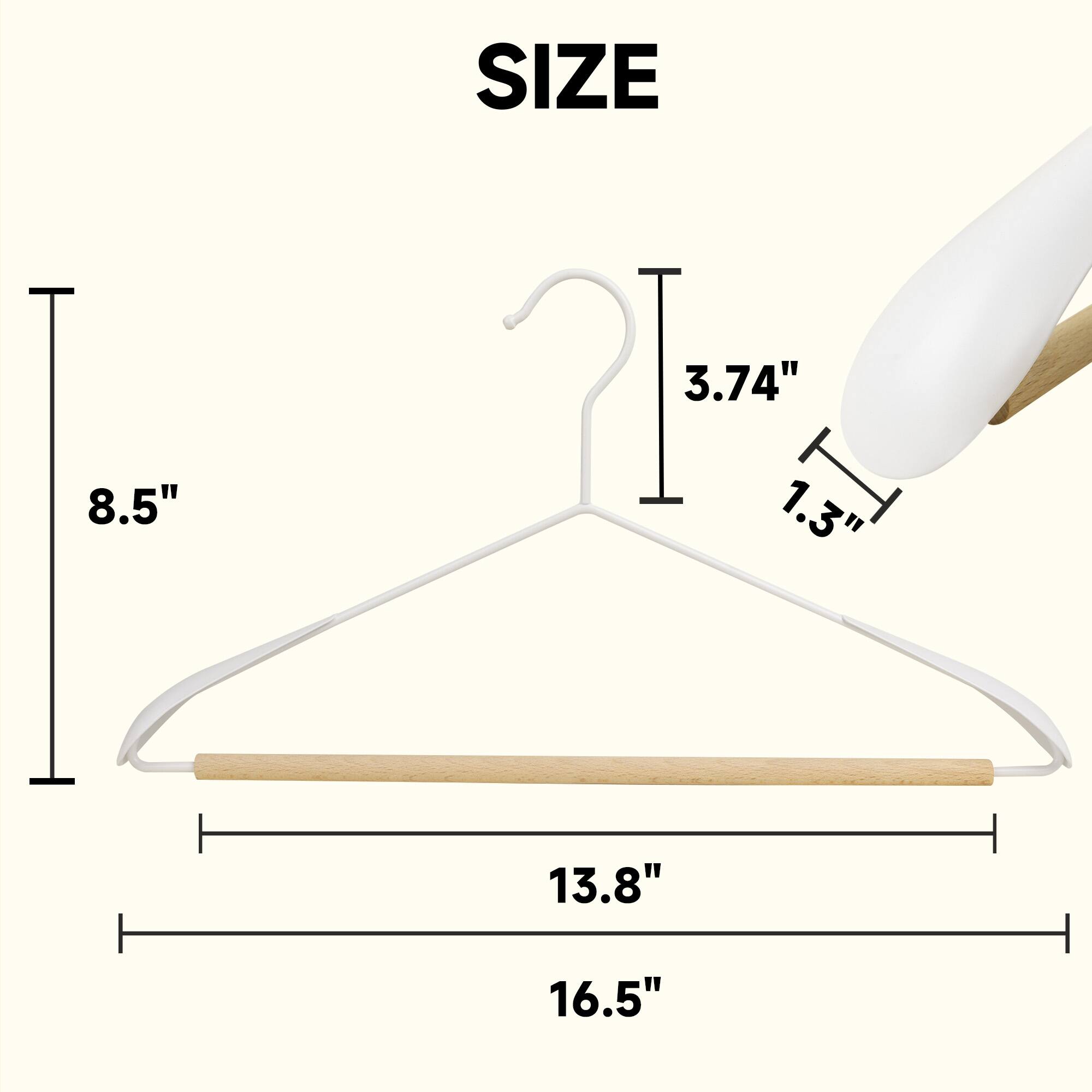 8.5"  
3.74"  
1.3"  
13.8"  
16.5"