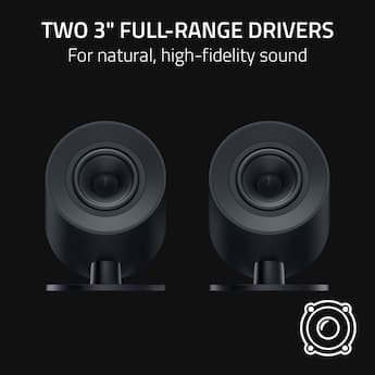 Razer Nommo V2 X Full Range 2.0 PC Gaming Speakers (2 Piece) Black Razer Nommo V2 X Full Range 2.0 PC Gaming Speakers (2 Piece) Black