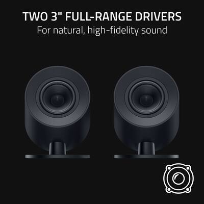 Razer Nommo V2 X Full Range 2.0 PC Gaming Speakers (2 Piece) Black Razer Nommo V2 X Full Range 2.0 PC Gaming Speakers (2 Piece) Black