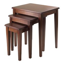 Winsome Wood - Regalia 3-Pc Nesting Table Set - Walnut