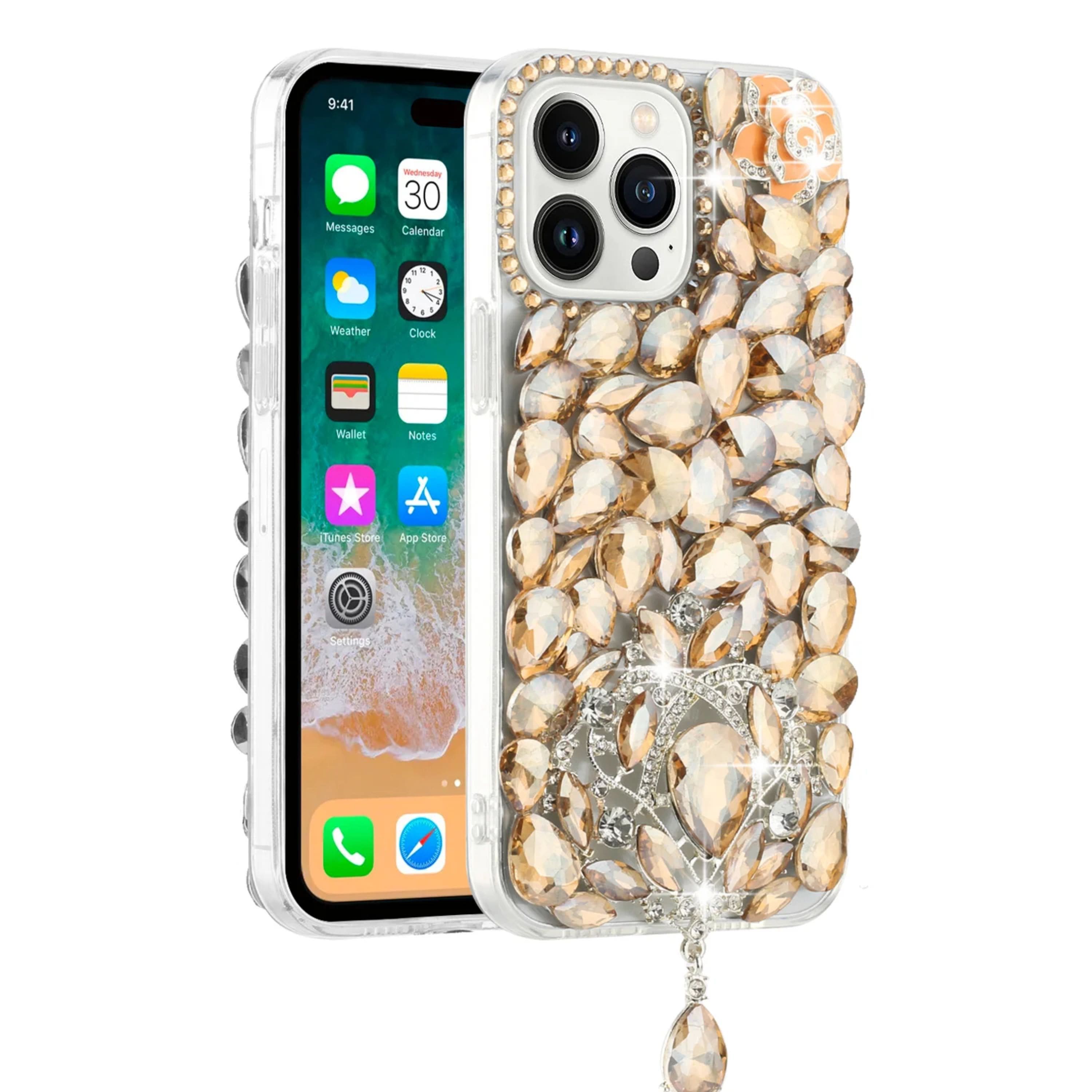 Kitcheniva - Full Bling 3D Jewel Design Phone Case For Samsung Galaxy S24+ Plus - Gold price history on PriceWatchPro