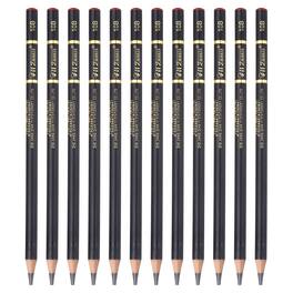 Unique Bargains - 12pcs Drawing Pencils, 10B Refill Sketch Pencils, Graphite Art Pencil Set Pro Lead for Painting, Shading, Office - Black