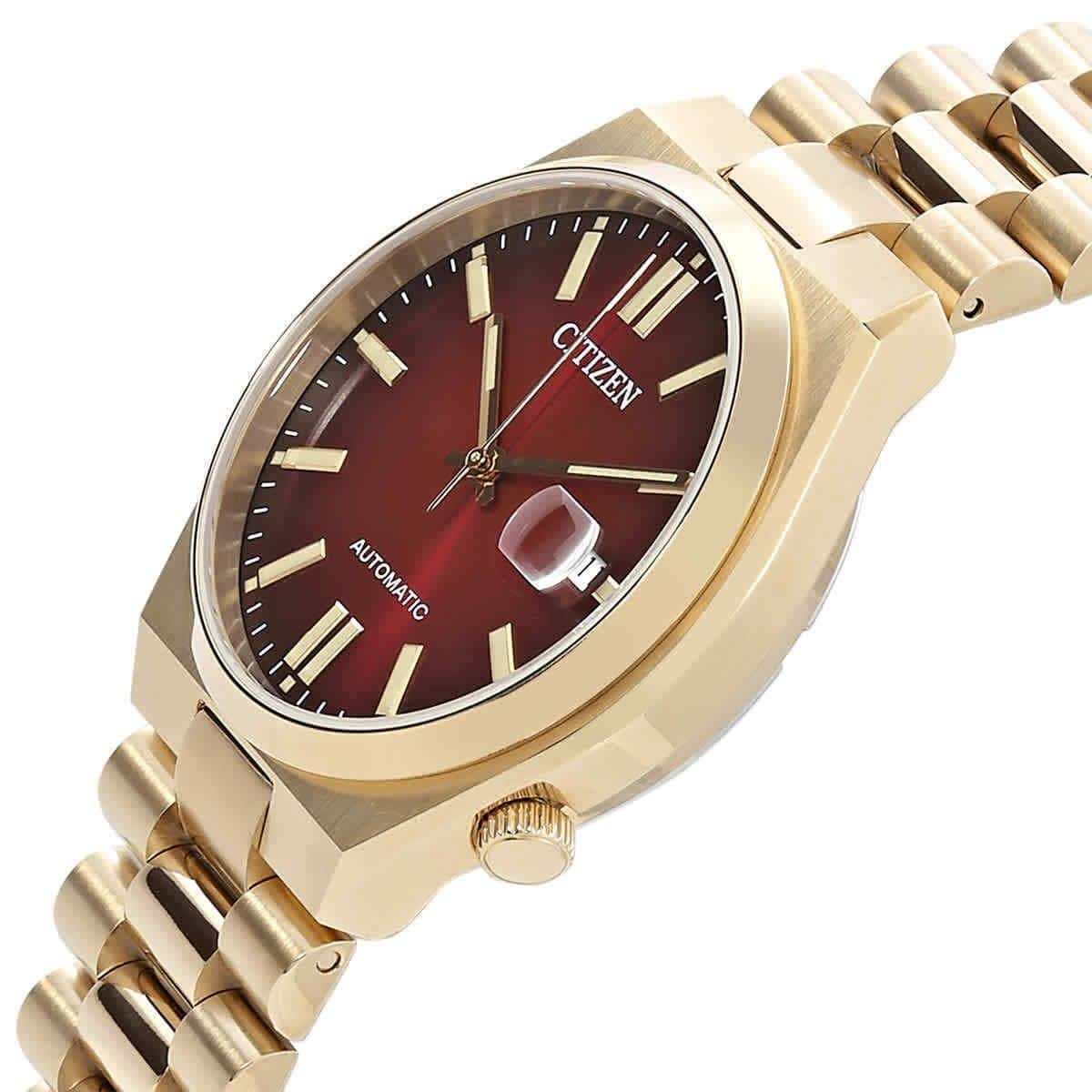 Citizen Tsuyosa Automatic 21 Jewels NJ0153 82X Mens Watch Gold