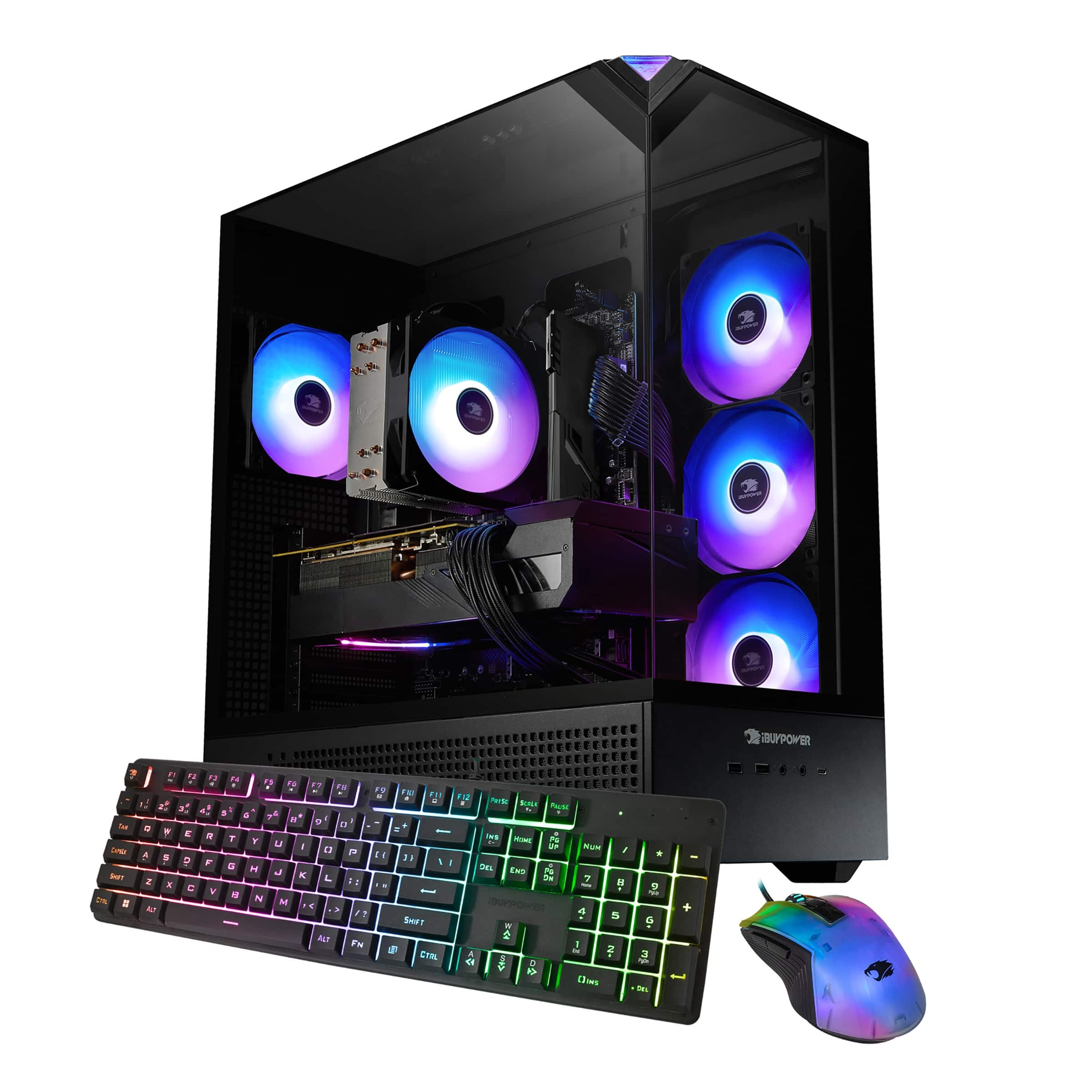 iBUYPOWER Element Gaming Desktop PC AMD Ryzen 5 8400F, AMD Radeon