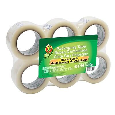 Duck - Standard Heavy Duty Packing Tape, 1.88" x 110 yds., 6/Pack - Clear