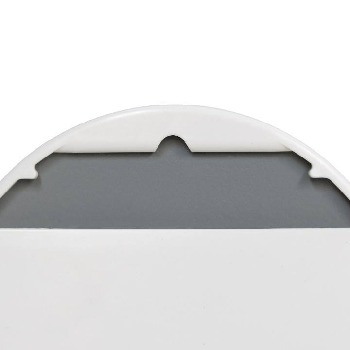 Alt View 2. Zadro - Fogless Wall Mounted Shaving Mirror with 2X Magnification & Razor Holder - White.