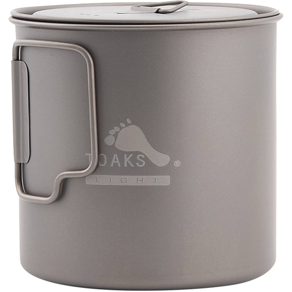 TOAKS - Light Titanium 650ml Outdoor Camping Cook Pot POT-650-L - Silver