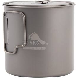 TOAKS - Light Titanium 650ml Outdoor Camping Cook Pot POT-650-L - Silver