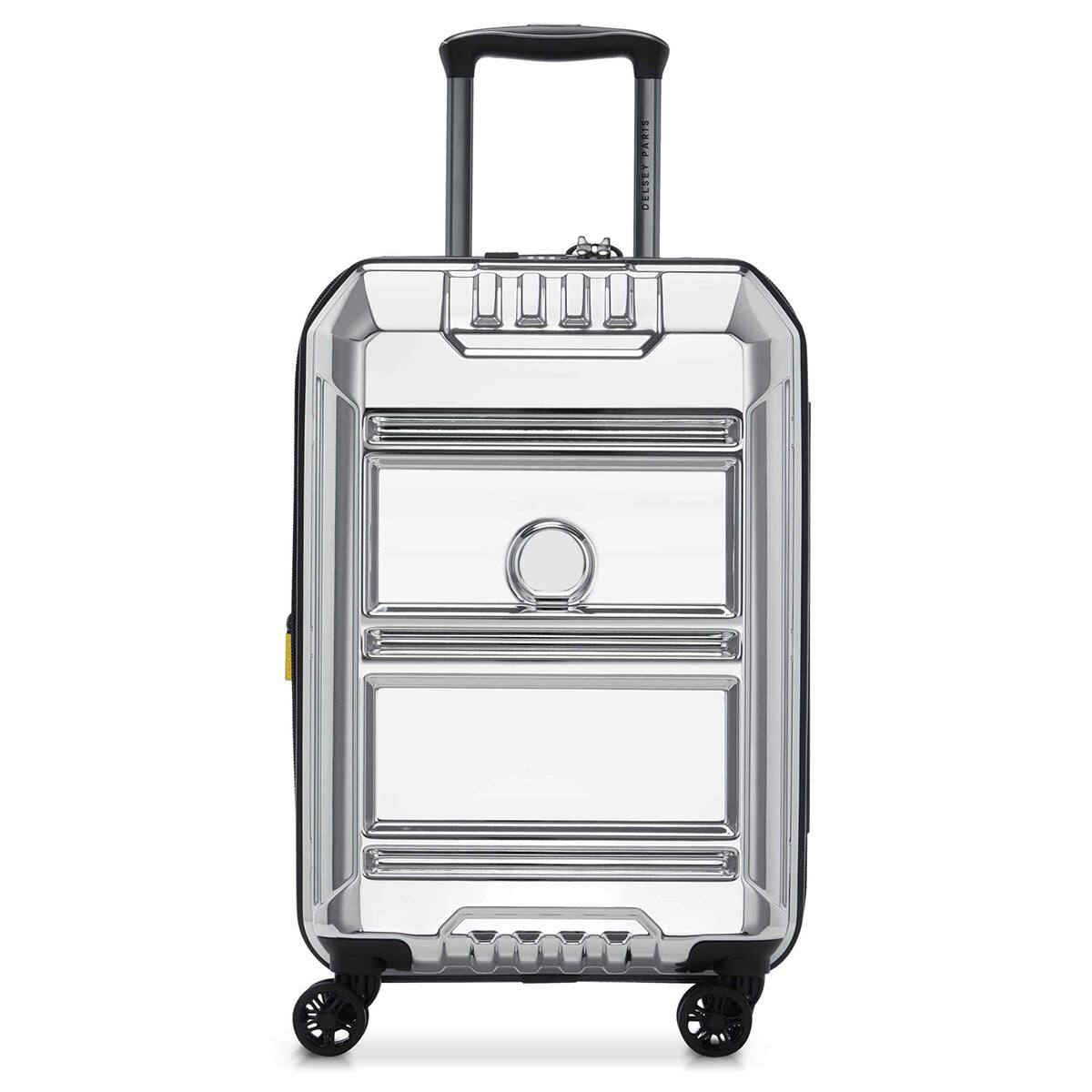 Delsey - Rempart Limited Edition Carry-On Expandable Spinner Luggage - Chrome