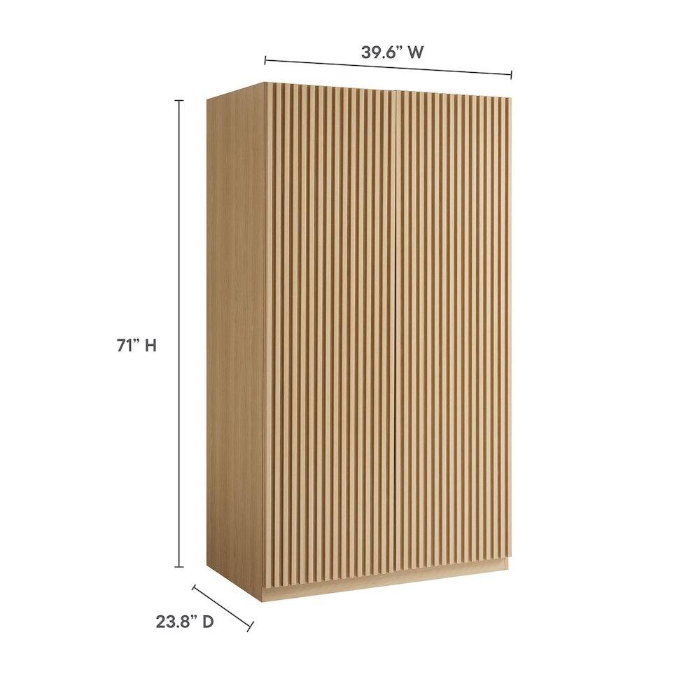 39.6" W x 71" H x 23.8" D