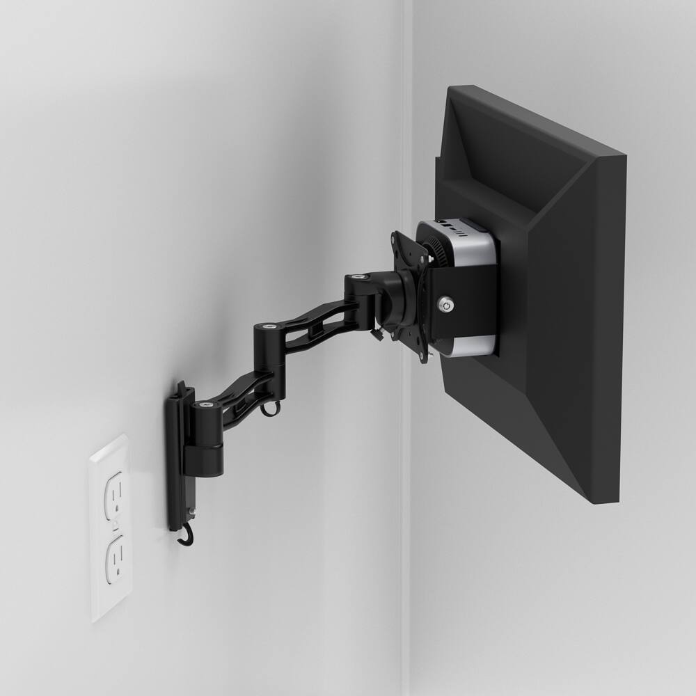 Alt View 5. RackSolutions - RackSolutions 105-D Wall Mount for Apple Mac Mini (M4, 2024) - Black.