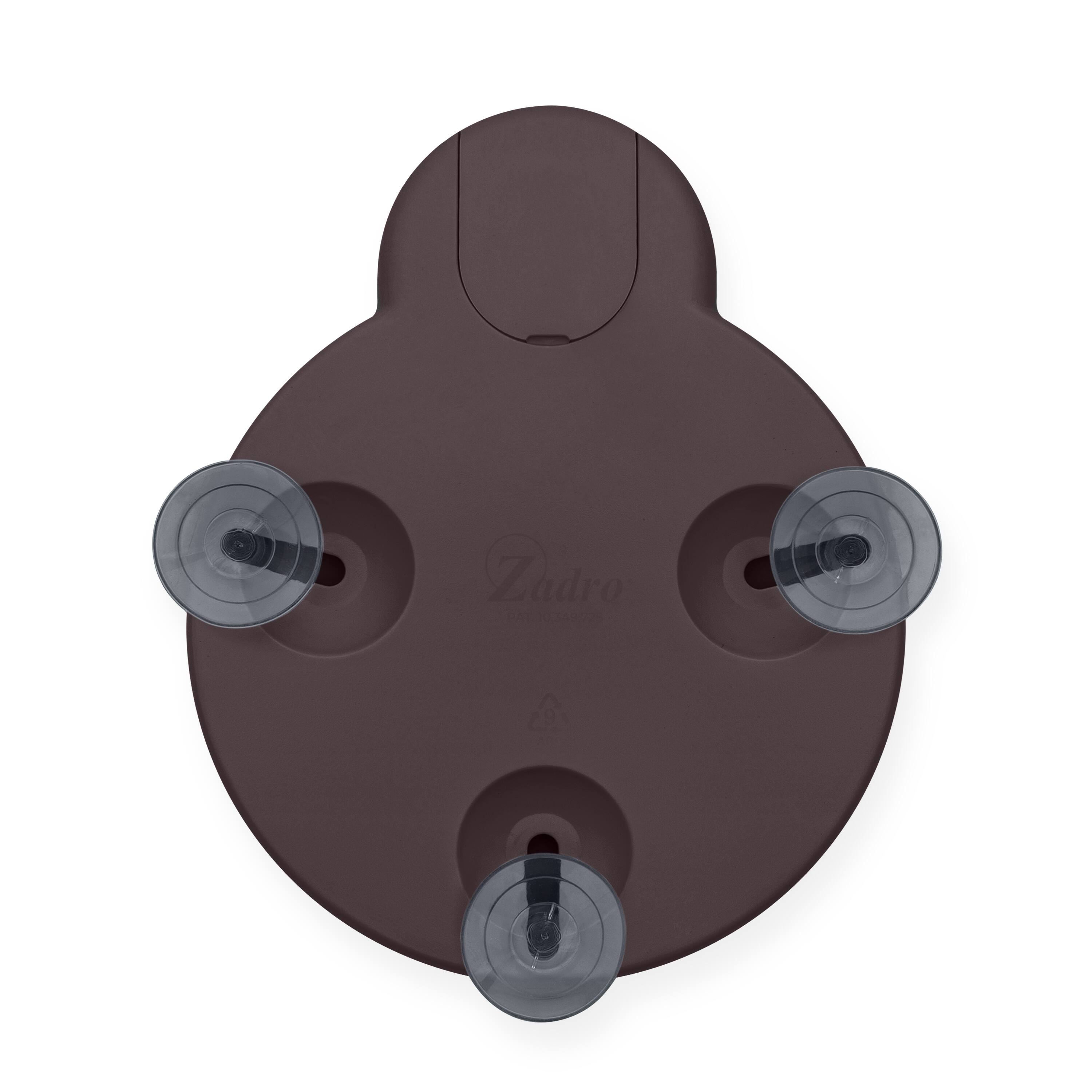 Alt View 4. Zadro - LED Lighted Compact Mirror with 10X Magnification and Suction Cups for Easy Mounting - Chocolate.