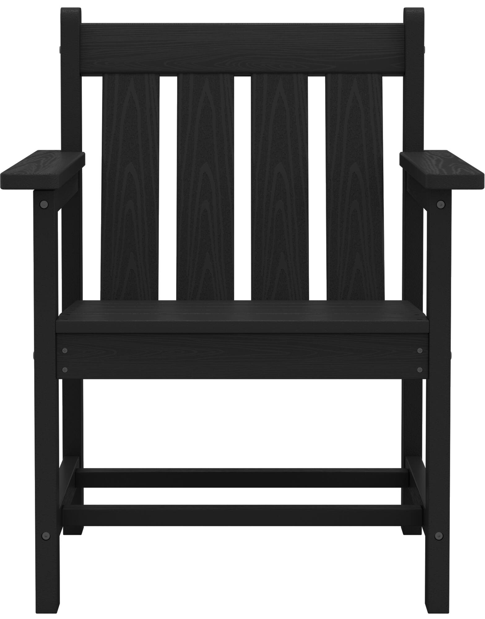 Alt View 4. SERWALL - SERWALL 3 Pieces Patio Bistro Set of 2-Outdoor Chairs and Side Tables with Umbrelle Hole,Black - black.