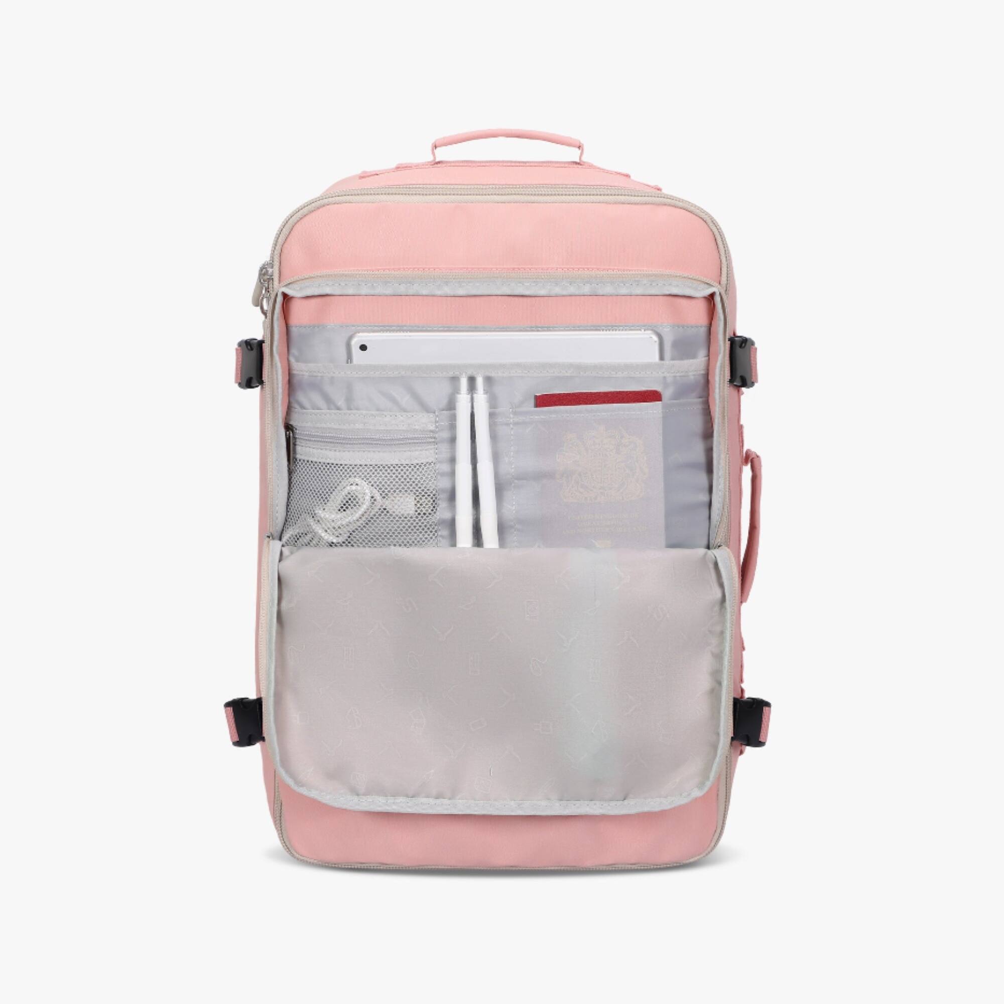 Alt View 1. Hynes Eagle - Carry-On Travel Backpack (38L) - Pink.