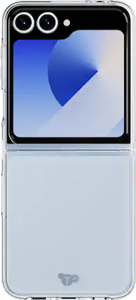 Front. Tech21 - Tech21 Evo Clear Case for Samsung Galaxy Z Flip6 - Clear - Clear.