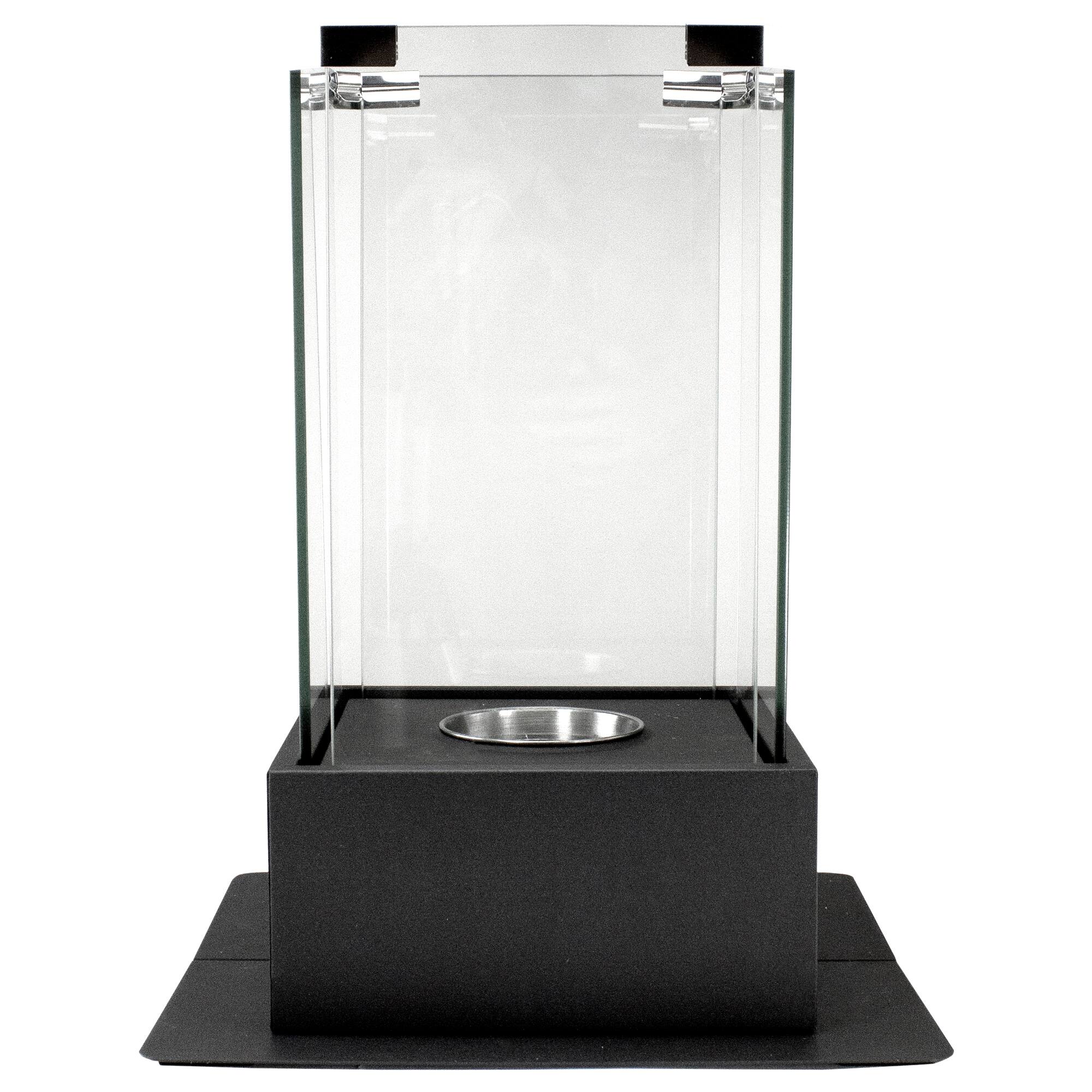 Alt View 2. Northlight - Bio Ethanol Ventless Portable Fireplace with Flame Guard - 15" - Black.