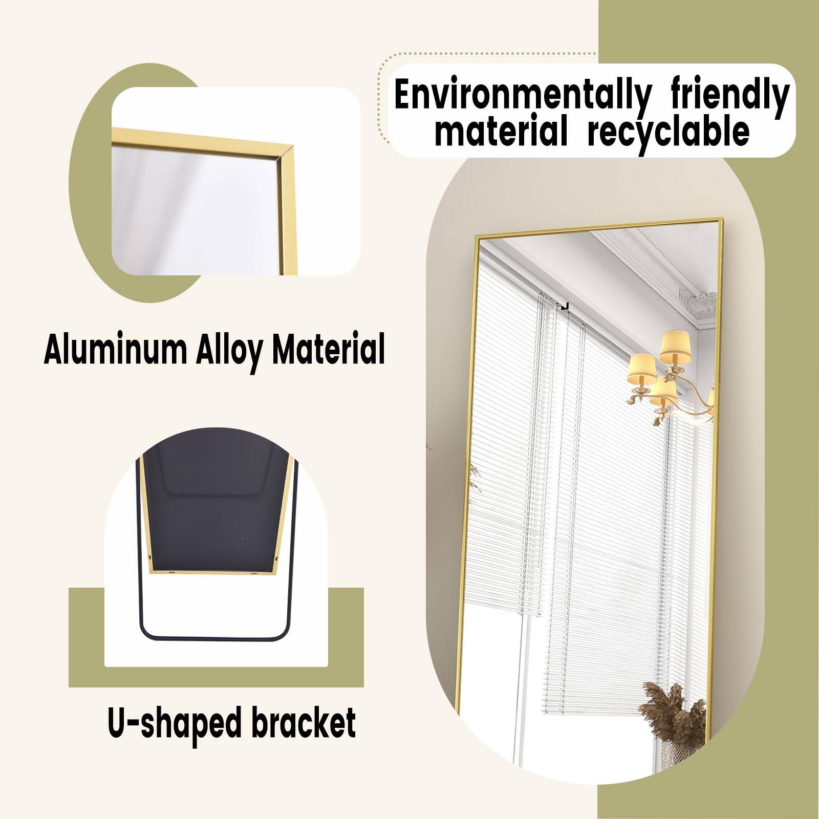 Environmentally friendly material recyclable Aluminum Alloy Material U-shaped bracket