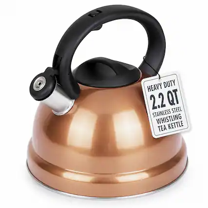 HEAVY DUTY 2.2 QT STAINLESS STEEL WHISTLING TEA KETTLE