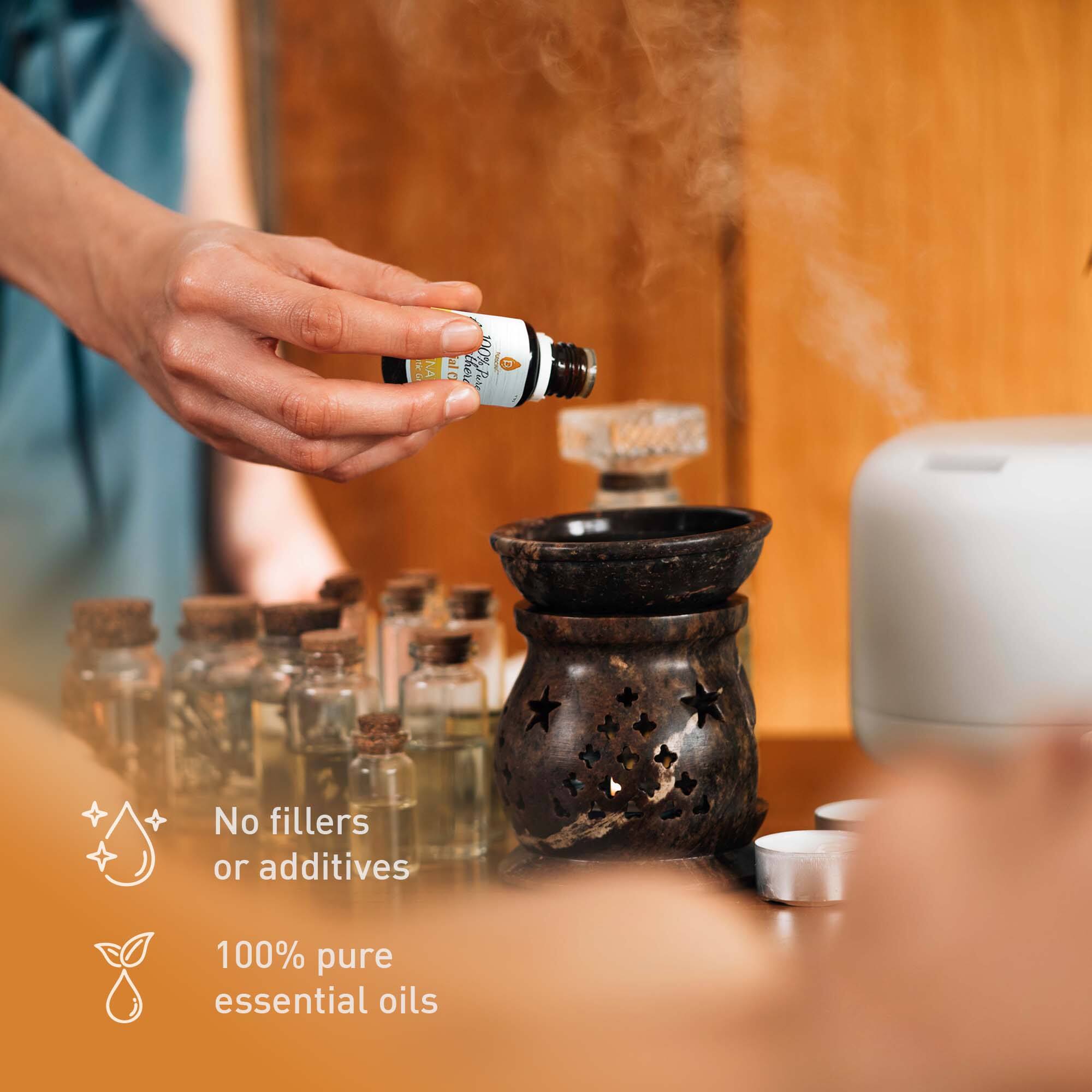 No fillers or additives  
100% pure essential oils