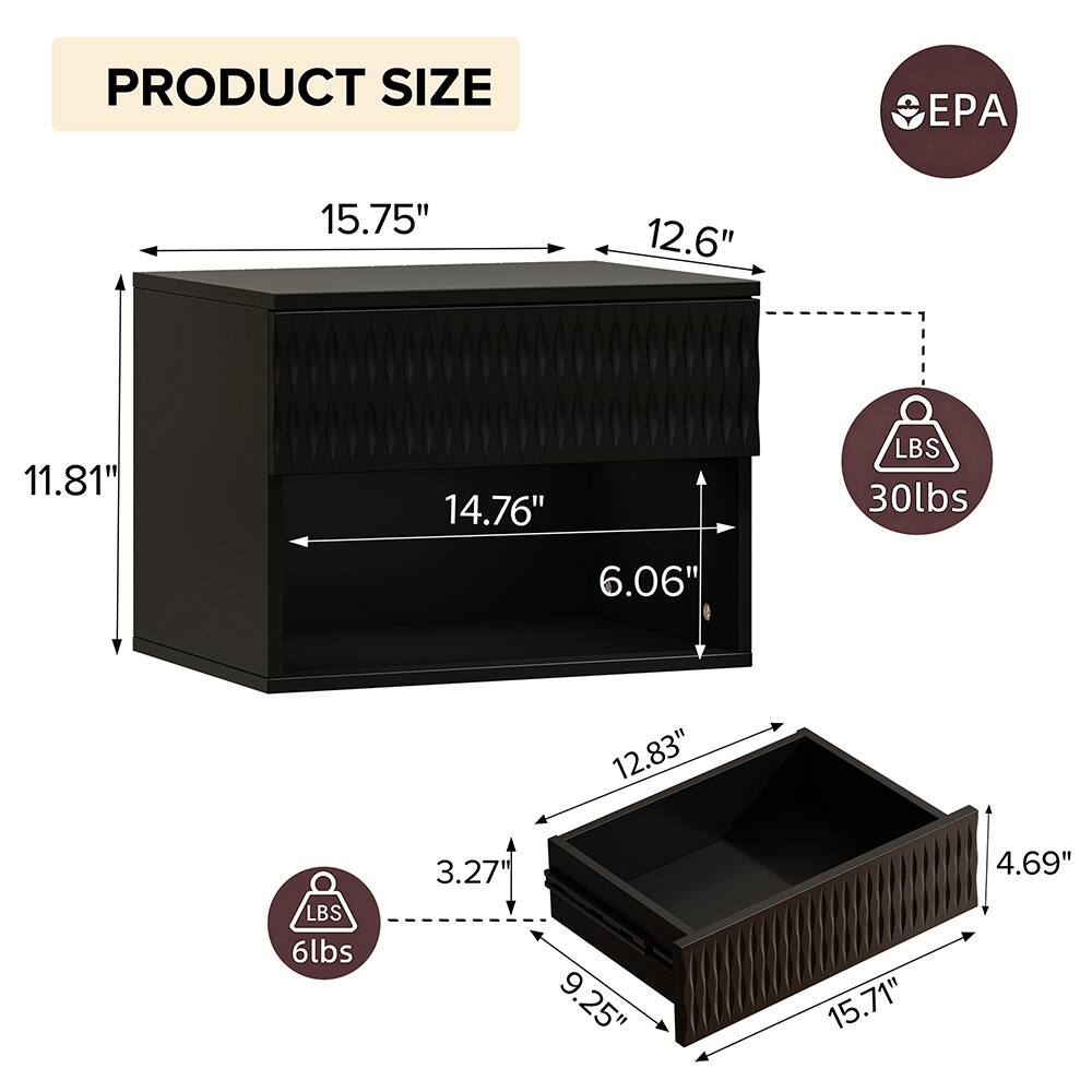 PRODUCT SIZE

- EPA: 15.75" x 12.6" x 11.81" x 14.76" x 6.06"
- LBS: 30lbs
- 6lbs: 3.27" x 9.25" x 15.71" x 4.69" x 12.83"